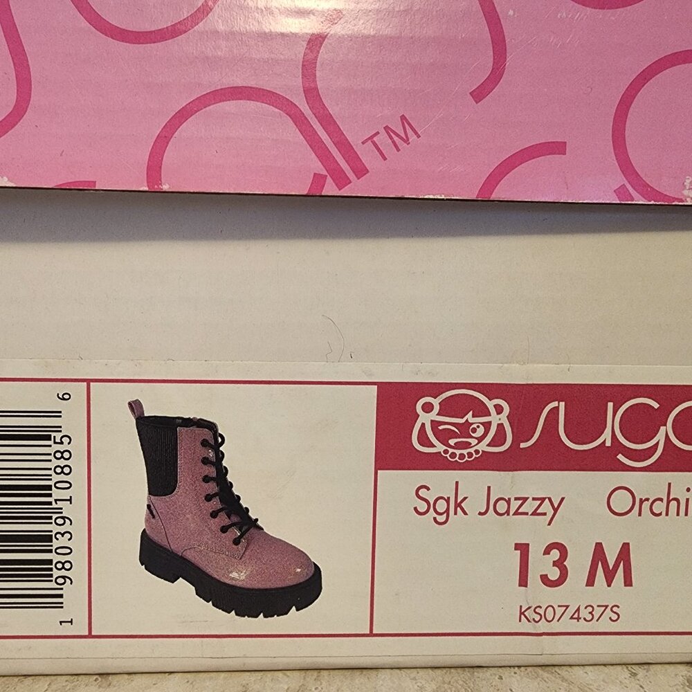 Sugar Little And Big Girls Jazzy Combat Boot - C042 - Picture 10 of 12